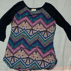 Bobbie Brooks 3/4 baseball tee